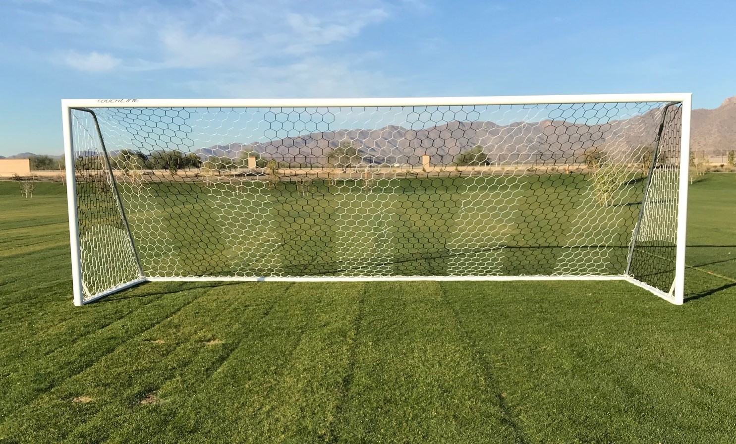 Touchline® Striker Round-Frame Aluminum Soccer Goal, 8' x 24